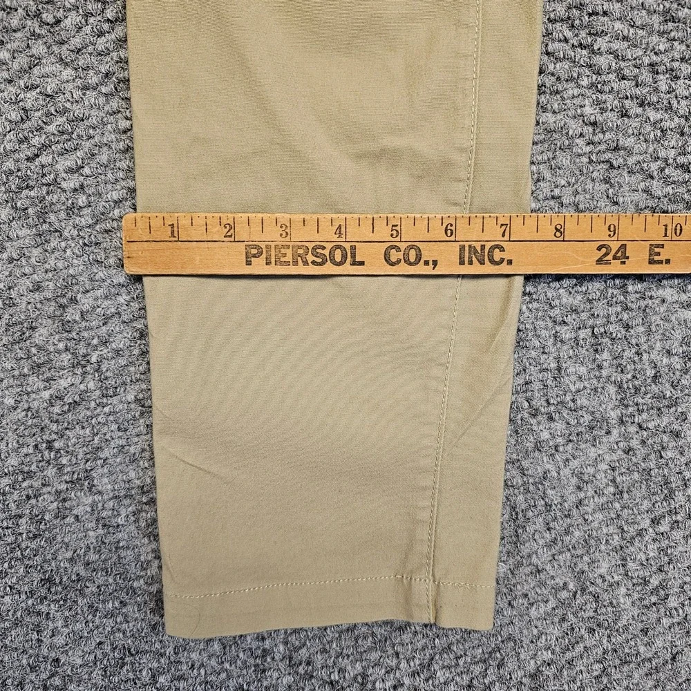 Roark Mens Khaki Straight Fit Flat Front Chino‎ Khaki Pants Size 30